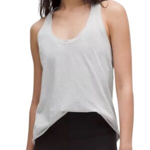 Lululemon Love Tank Top Heathered Core Ultra Light Grey Women’s Size 10 NWT!